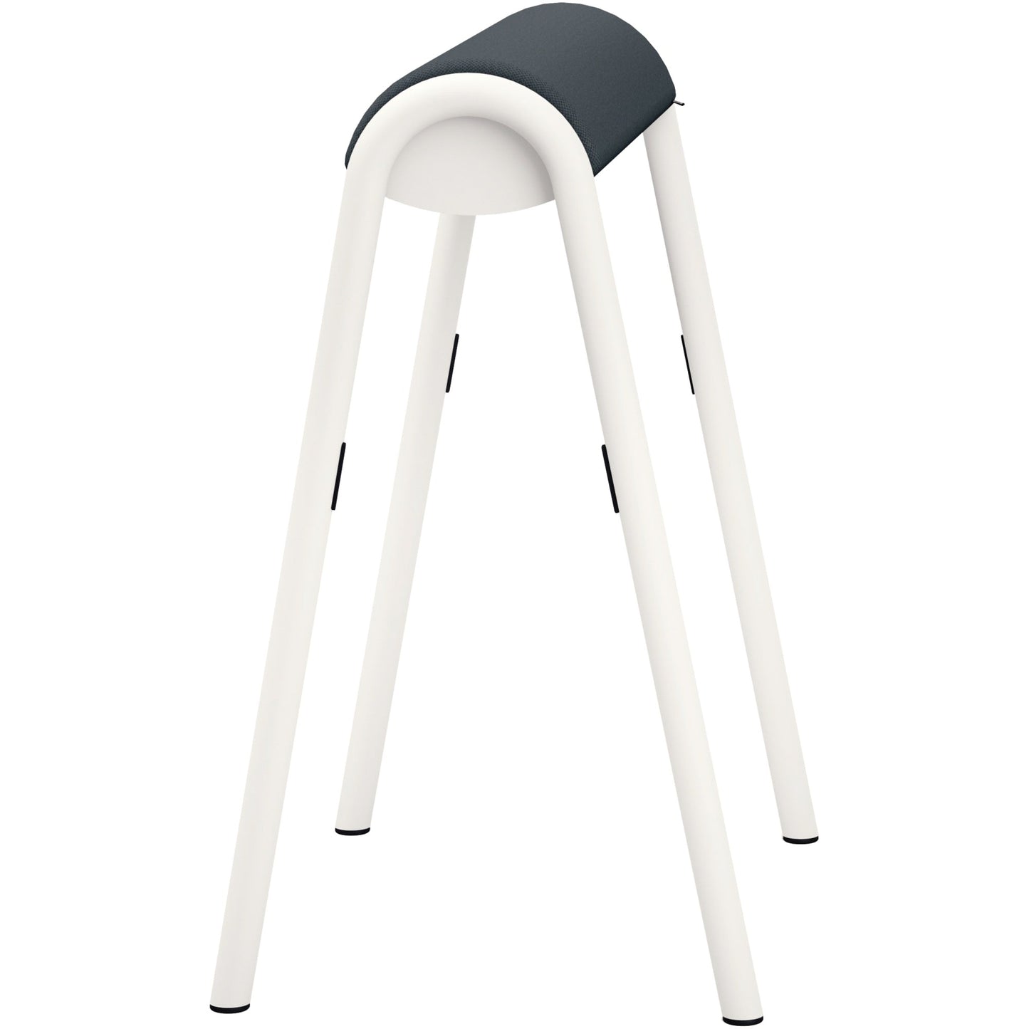 Sitz-Steh-Hocker se:lab hopper 51cm 100 % Polyester eisengrau