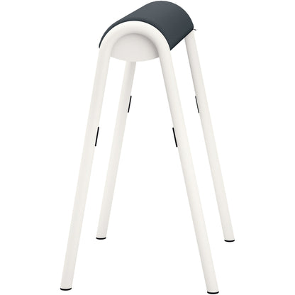 Sitz-Steh-Hocker se:lab hopper 51cm 100 % Polyester eisengrau