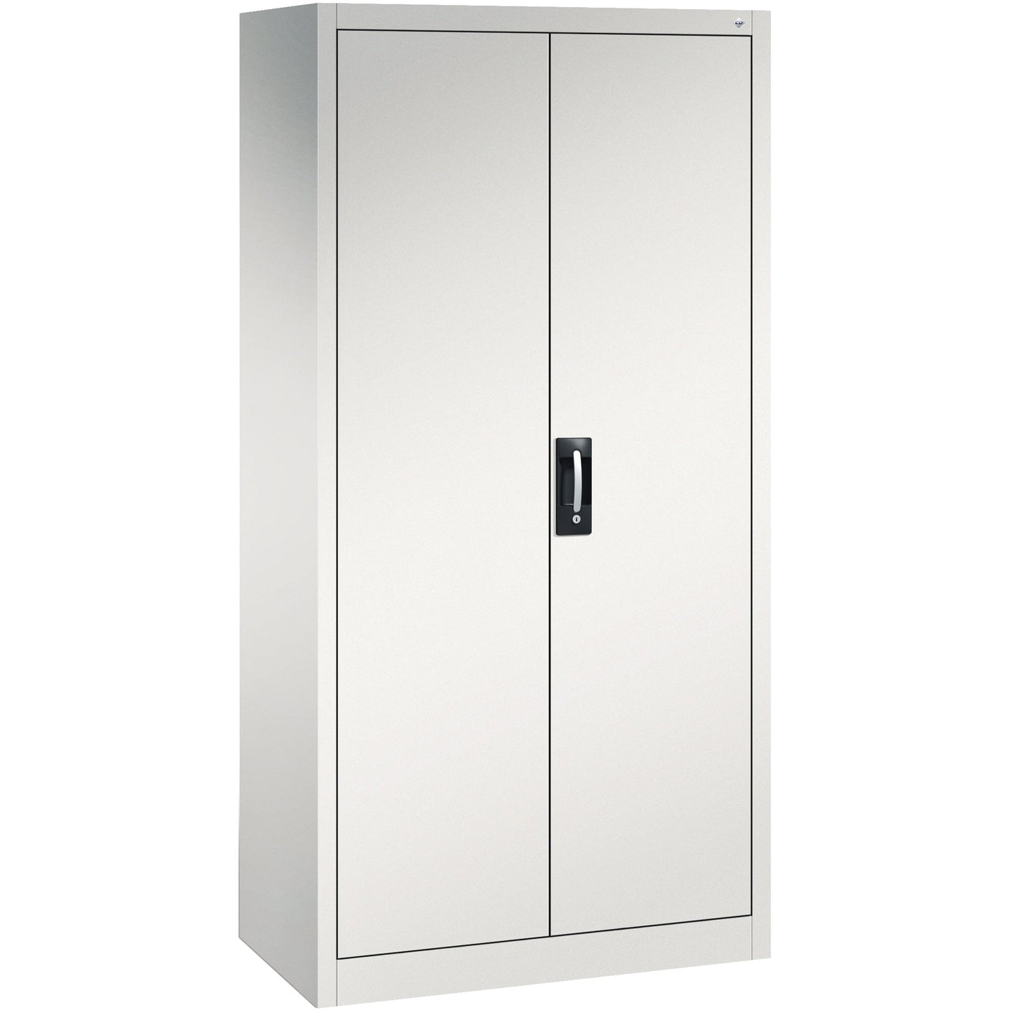 C+P Flügeltürenschrank Acurado 930 x 1.950 x 500 mm (B x H x T) 4 Fachböden Stahl Farbe der Front: lichtgrau Farbe des Korpus: lichtgrau