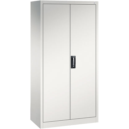 C+P Flügeltürenschrank Acurado 930 x 1.950 x 500 mm (B x H x T) 4 Fachböden Stahl Farbe der Front: lichtgrau Farbe des Korpus: lichtgrau
