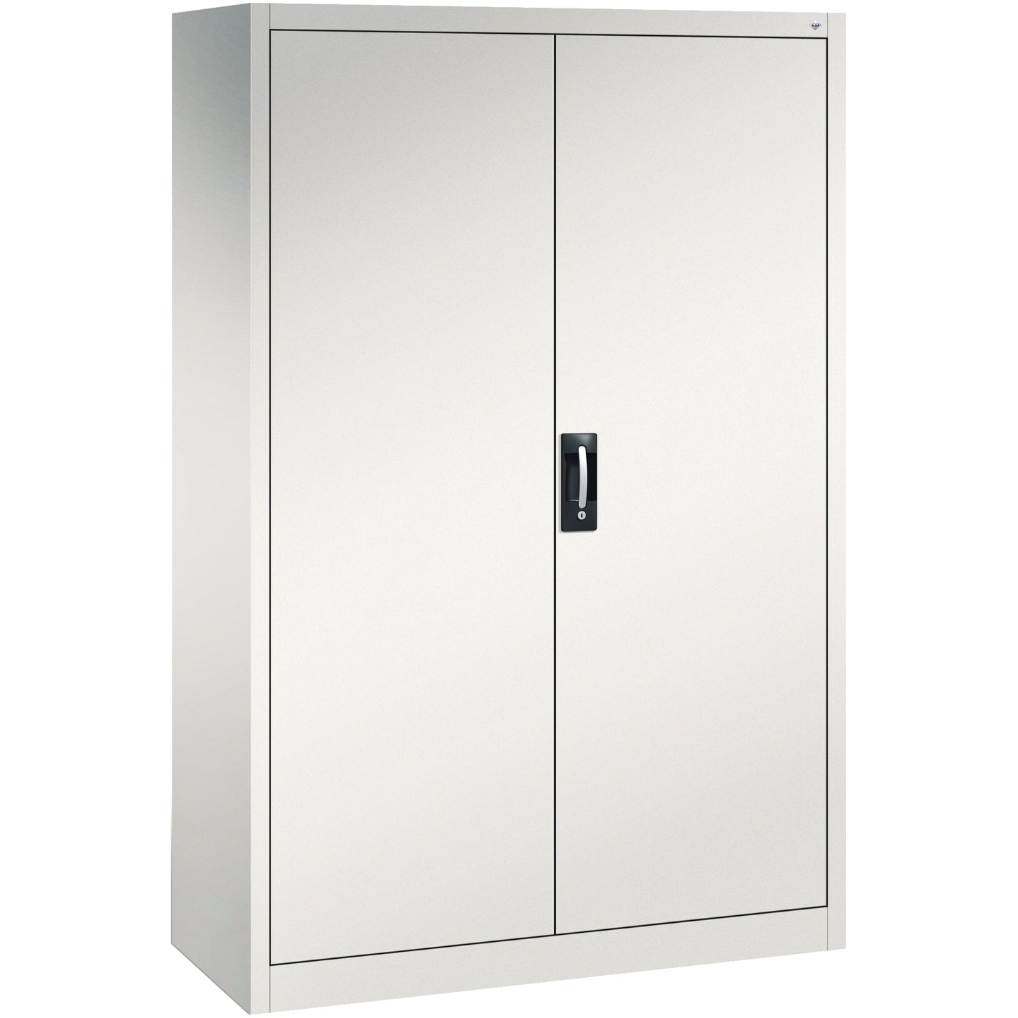 C+P Flügeltürenschrank Acurado 1.200 x 1.950 x 500 mm (B x H x T) 4 Fachböden Stahl Farbe der Front: lichtgrau Farbe des Korpus: lichtgrau