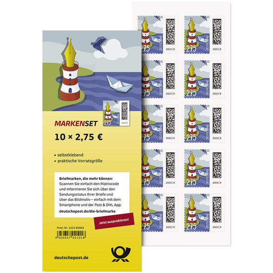 Briefmarke Welt der Briefe 2,75 Euro selbstklebend freie Motivauswahl nicht möglich 10 St./Pack.
