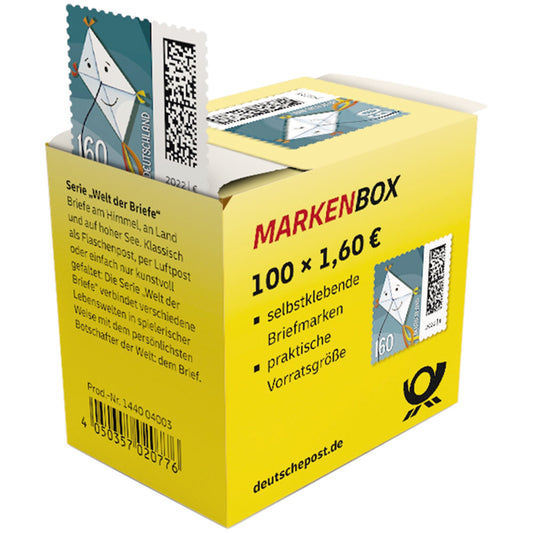 Briefmarke Welt der Briefe 1,60 Euro selbstklebend freie Motivauswahl nicht möglich 100 St./Pack.