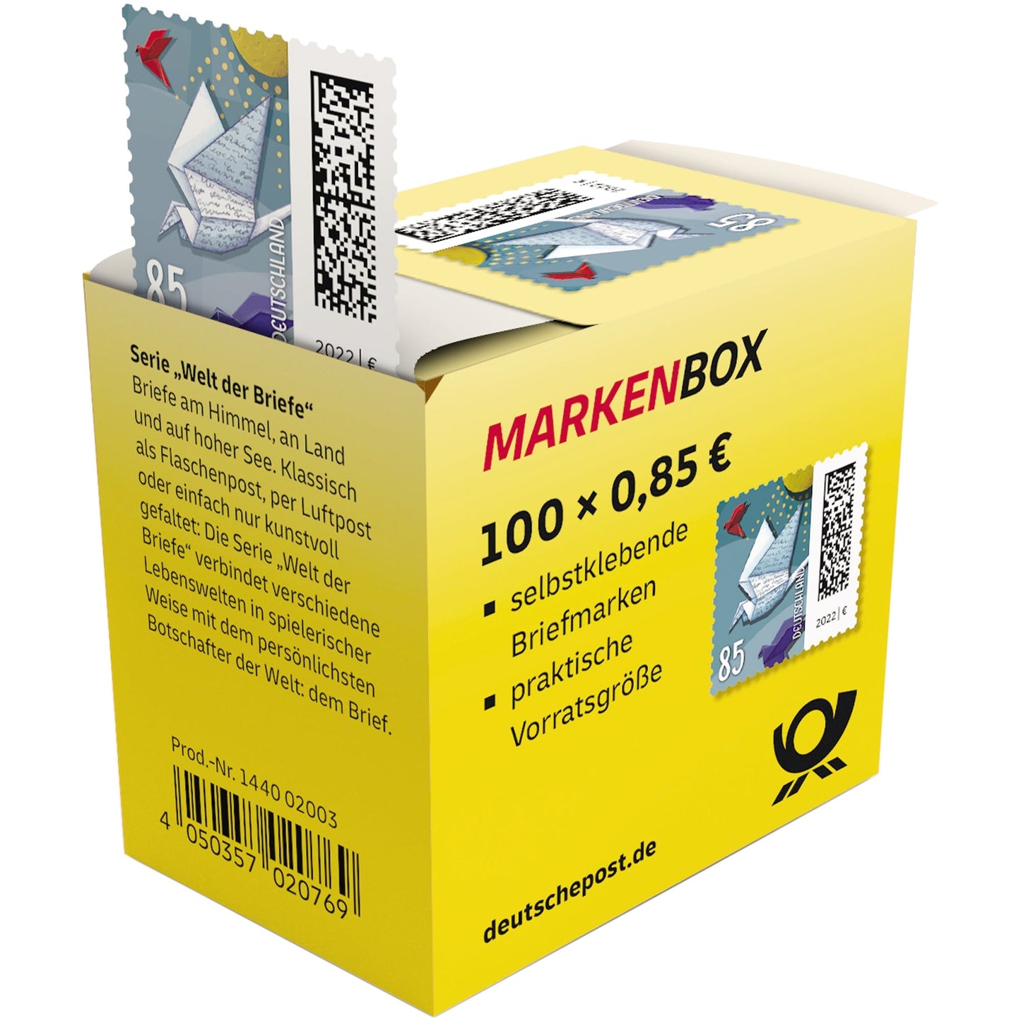 Briefmarke Welt der Briefe 0,85 Euro selbstklebend freie Motivauswahl nicht möglich 100 St./Pack.