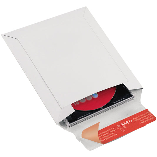 ColomPac® CD/DVD Versandtasche 160 x 175 x -30 mm (B x H x T) ohne Fenster mit Haftklebung Vollpappe weiß