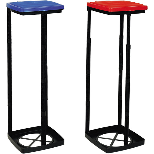axentia Müllsackständer 28,5 x 47-87 x 32 cm (B x H x T) 120l Kunststoff farbig sortiert (freie Farbauswahl nicht möglich)