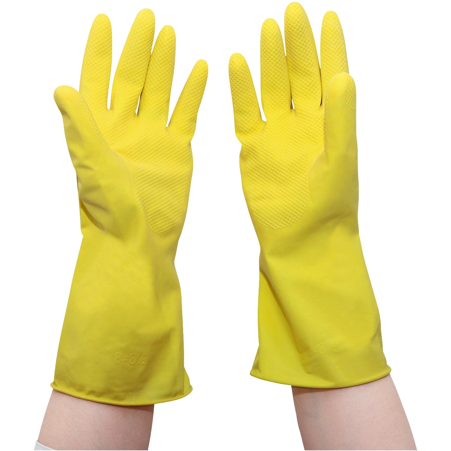 FAIR ZONE Gummihandschuhe L Naturkautschuk gelb