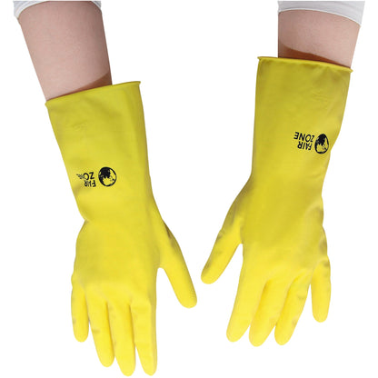FAIR ZONE Gummihandschuhe L Naturkautschuk gelb