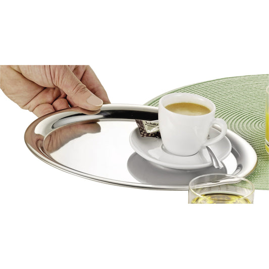 Esmeyer® Serviertablett DAILY 22 x 1,4 x 29 cm (B x H x L) Edelstahl Farbe: silber