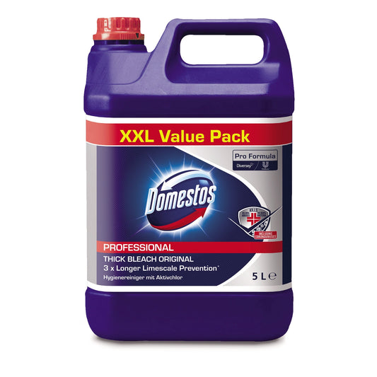 Domestos Allzweckreiniger Professional Original Abflüssen, Waschbecken, Oberflächen, Fußböden Zitrone antibakteriell 11 Kanister Kunststoff 5l