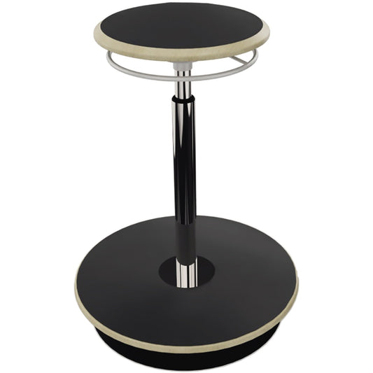 NowyStyl Sitz-Steh-Hocker Belise 28,5cm Buchenschichtholz/Schaum schwarz