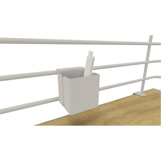 NowyStyl Stifteköcher 6,5 x 7 x 7,5 cm (B x H x T) Metall weiß