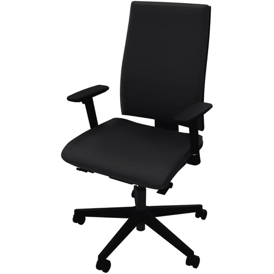 NowyStyl Bürodrehstuhl Intrata 42,5-55,5cm Synchronmechanik Rolle hart gebremst (für Teppichboden) Aluminium schwarz