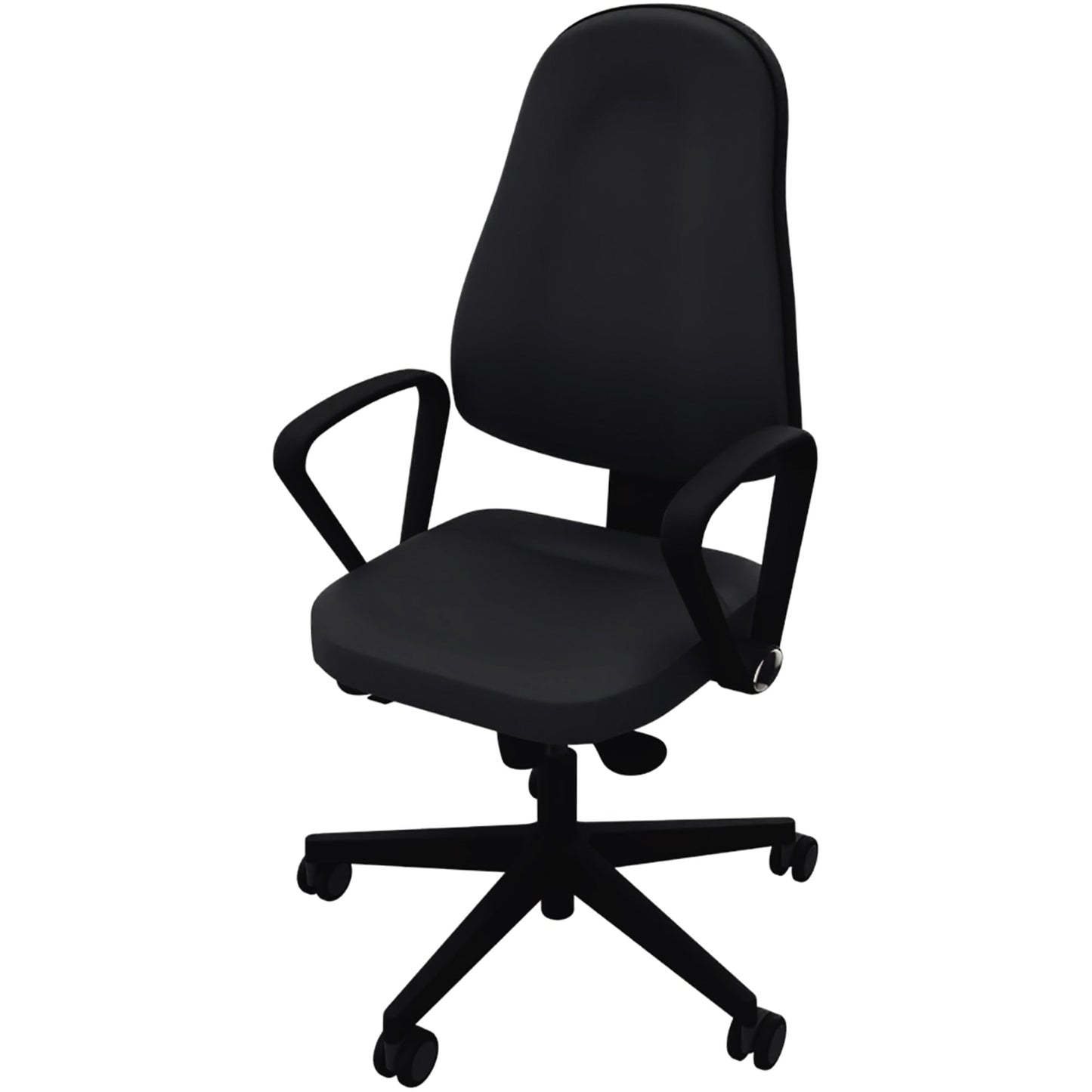 NowyStyl Bürodrehstuhl Bizzi 41-52,5cm Synchronmechanik Rolle universell (für Hart- und Teppichböden) Kunststoff schwarz