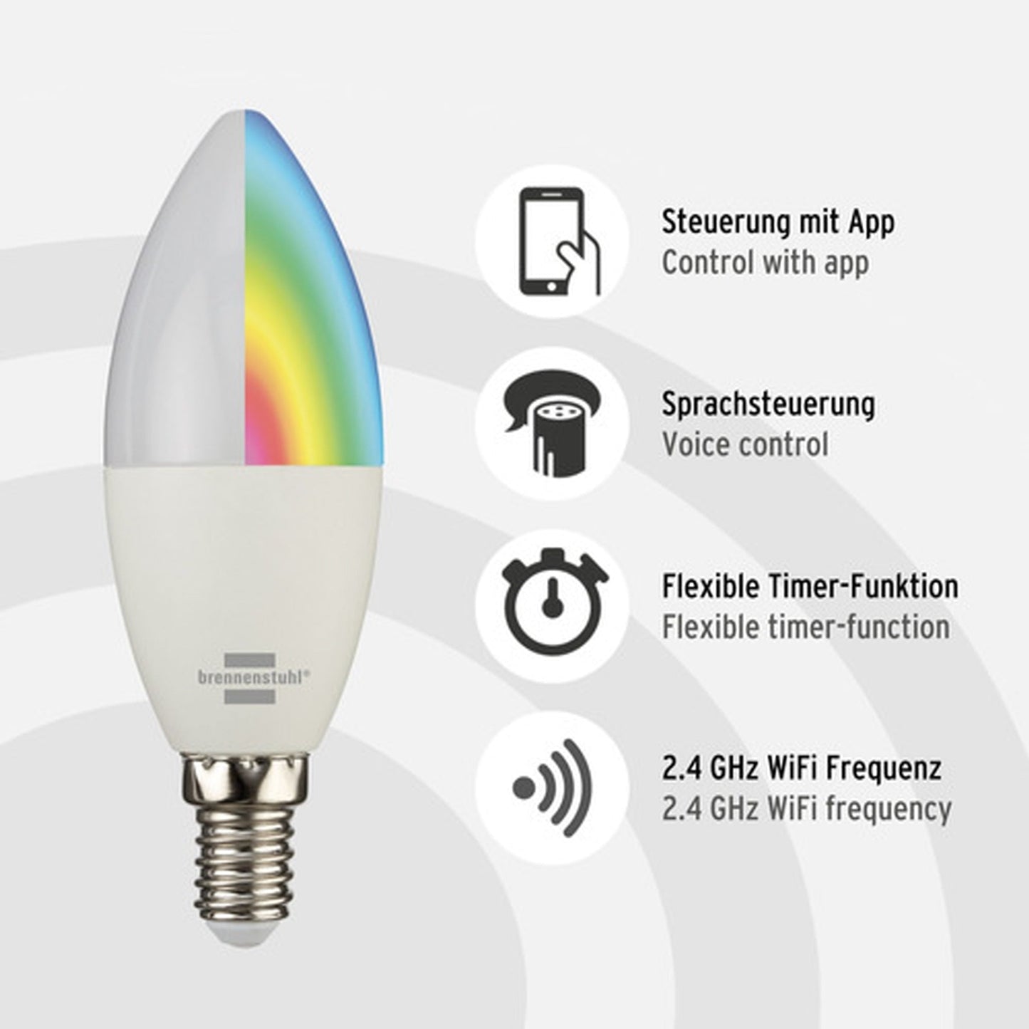 brennenstuhl® LED Connect SB 400 G 6 kWh/1.000h E14