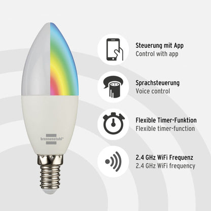 brennenstuhl® LED Connect SB 400 G 6 kWh/1.000h E14