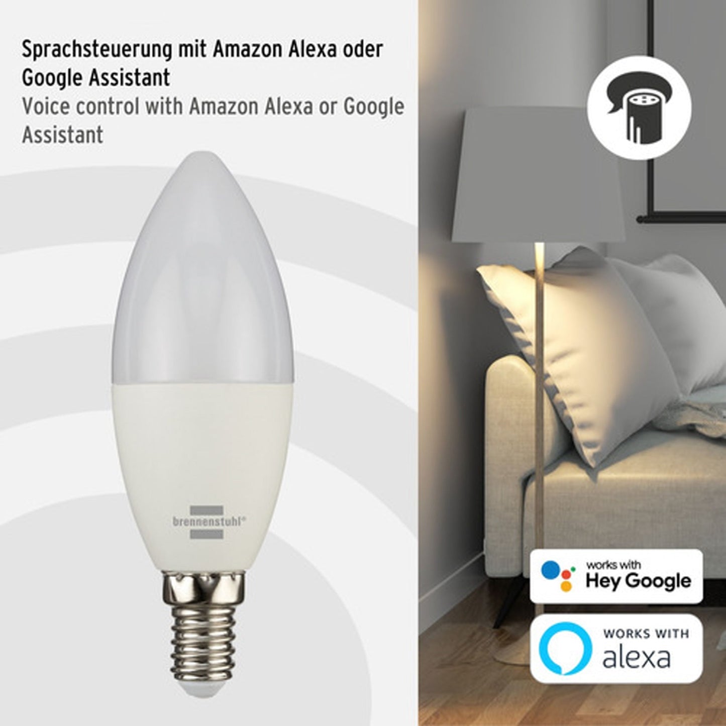 brennenstuhl® LED Connect SB 400 G 6 kWh/1.000h E14