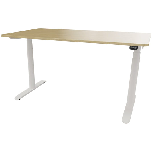 Schreibtisch se:lab e-desk Maße: 1.400 x 650-1.280 x 900 mm (B x H x T) Holz eiche hell