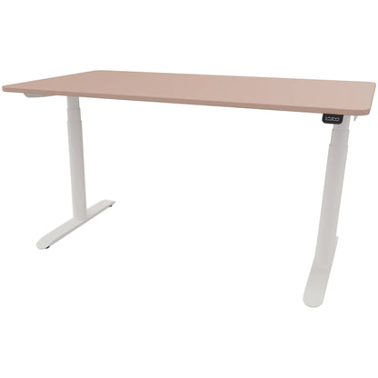 Schreibtisch se:lab e-desk Maße: 1.400 x 650-1.280 x 900 mm (B x H x T) Holz antikrose