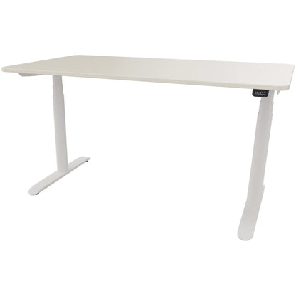 Schreibtisch se:lab e-desk Maße: 1.400 x 650-1.280 x 900 mm (B x H x T) Holz weiß