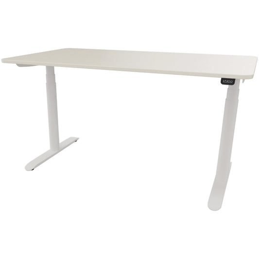 Schreibtisch se:lab e-desk Maße: 1.400 x 650-1.280 x 900 mm (B x H x T) Holz weiß