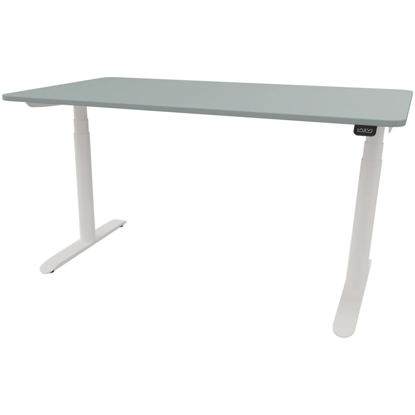 Schreibtisch se:lab e-desk Maße: 1.400 x 650-1.280 x 900 mm (B x H x T) Holz fjordgrün