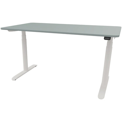 Schreibtisch se:lab e-desk Maße: 1.400 x 650-1.280 x 900 mm (B x H x T) Holz fjordgrün
