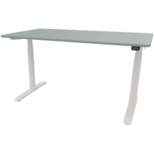 Schreibtisch se:lab e-desk Maße: 1.400 x 650-1.280 x 900 mm (B x H x T) Holz fjordgrün