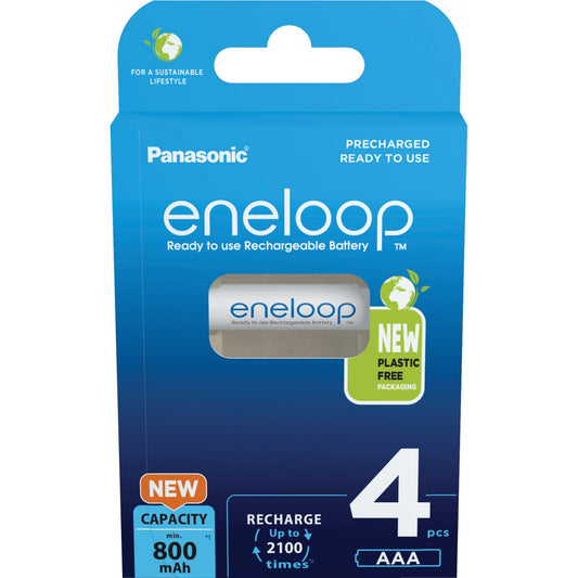 Panasonic Akku eneloop AAA/Micro HR03 Nickel-Metallhydrid 1,2V 800 mAh 4 St./Pack.