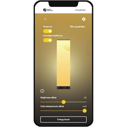 BakkerElkhuizen Tageslichtlampe EnergybyLight LED 10,4 x 38,5 cm (Ø x H) Netzbetrieb schwarz