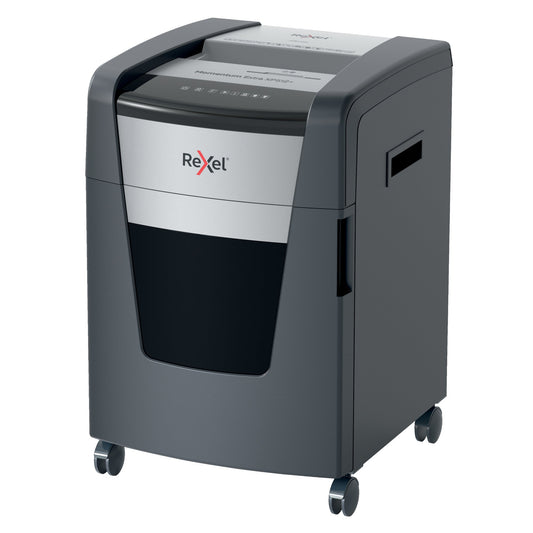 Rexel® Aktenvernichter Momentum Extra XP512+ P-5 Papier, Heftklammern, Büroklammern, Kreditkarten, CDs/DVDs Partikelschnitt 13 Bl. schwarz