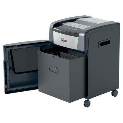 Rexel® Aktenvernichter Momentum Extra XP512+ P-5 Papier, Heftklammern, Büroklammern, Kreditkarten, CDs/DVDs Partikelschnitt 13 Bl. schwarz