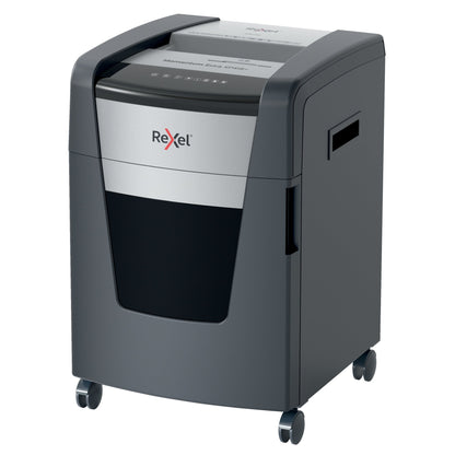 Rexel® Aktenvernichter Momentum Extra XP418+ P-4 Papier, Heftklammern, Büroklammern, Kreditkarten, CDs/DVDs Partikelschnitt 19 Bl. schwarz