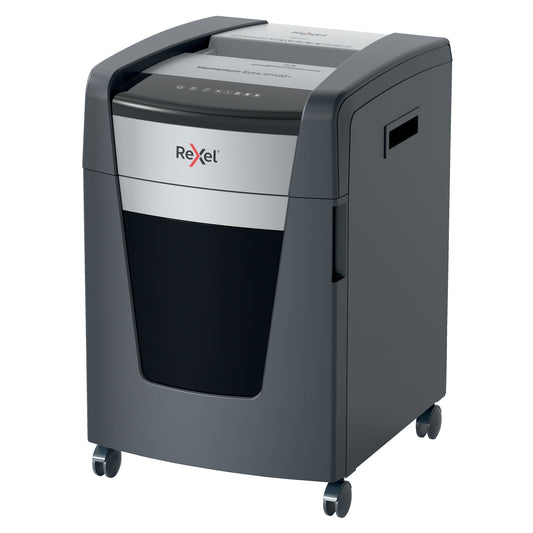Rexel® Aktenvernichter Momentum Extra XP420+ P-4 Papier, Heftklammern, Büroklammern, Kreditkarten, CDs/DVDs Partikelschnitt 21 Bl. schwarz