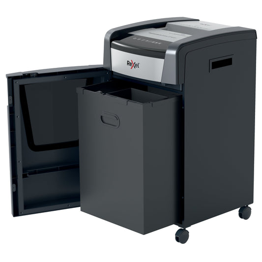 Rexel® Aktenvernichter Momentum Extra XP422+ P-4 Papier, Heftklammern, Büroklammern, Kreditkarten, CDs/DVDs Partikelschnitt 23 Bl. schwarz