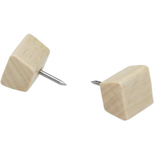 magnetoplan® Pinnwandnadel Design Wood Series 13 x 18 mm (Ø x L) Birkenholz natur 25 St./Pack.