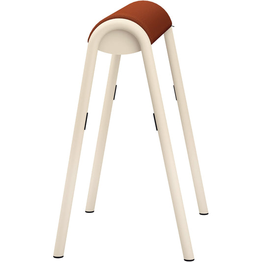 Sitz-Steh-Hocker se:lab hopper 51cm 88 % Wolle, 12 % Polyamid rotorange