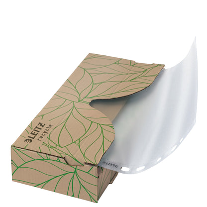 Leitz Prospekthülle Recycle DIN A4 70µm oben offen Kunststoff, 100 % recycelt transparent 40 St./Pack.