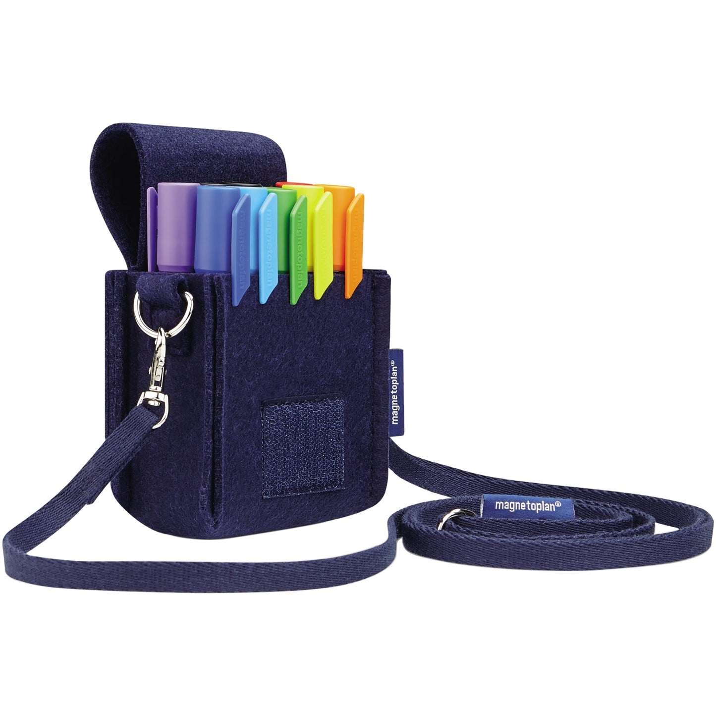 magnetoplan® Moderationstasche ecoAware 11 x 15 x 7 cm (B x H x T) Polyester, 100 % recycelt blau