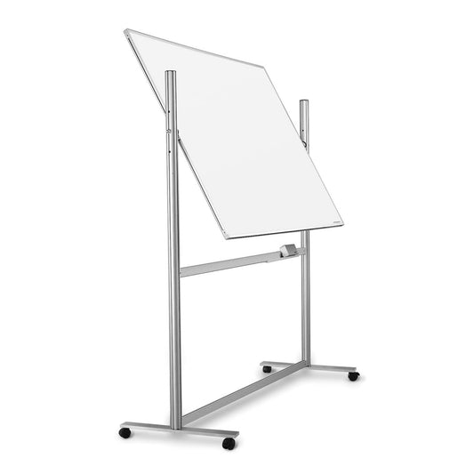 magnetoplan® Whiteboard Design ferroscript® mobil Maße der Oberfläche: 220 x 120 cm (B x H) Tafel magnethaftend beidseitig beschreibbar Stahl emailliert weiß