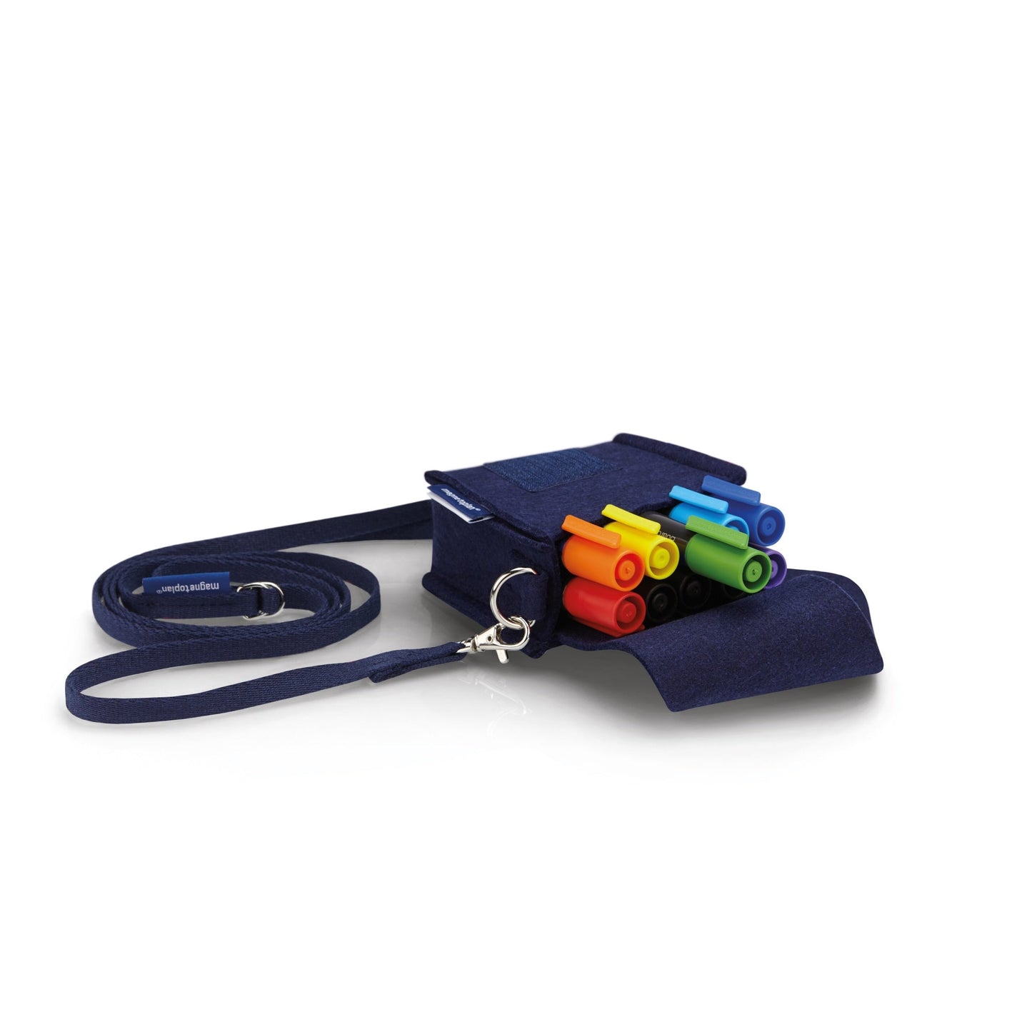 magnetoplan® Moderationstasche ecoAware 11 x 15 x 7 cm (B x H x T) Polyester, 100 % recycelt blau