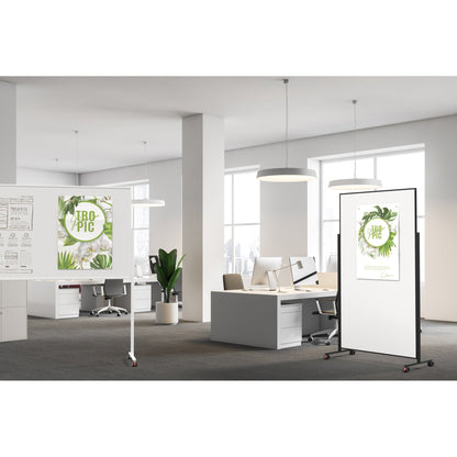 magnetoplan® Whiteboard Design Vario Maße der Oberfläche: 100 x 180 cm (B x H) Tafel magnethaftend beidseitig beschreibbar Stahl lackiert weiß