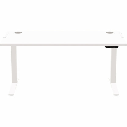 Fellowes® Schreibtisch LevadoT Maße: 1.600 x 640-1.260 x 800 mm (B x H x T) Spanplatte weiß