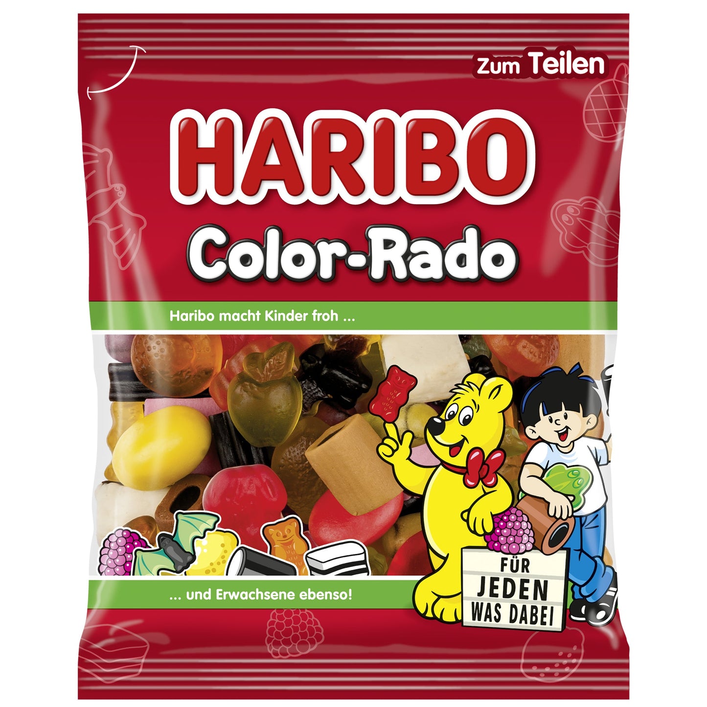 HARIBO Fruchtgummi Color-Rado 175 g/Pack.