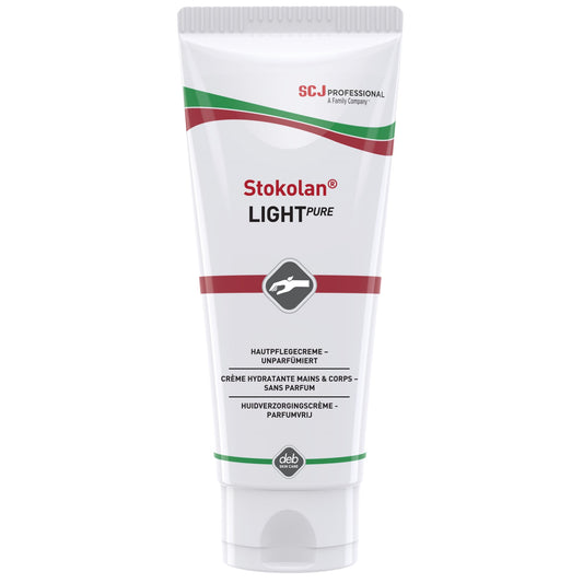 SC Johnson PROFESSIONAL Hautpflegecreme Stokolan® Light PURE nicht parfümiert dermatologisch getestet silikonfrei Tube 0,1l