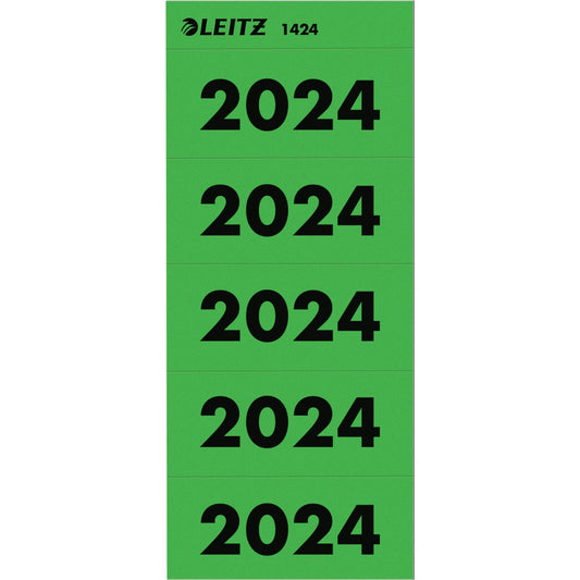 Leitz Jahresschild 60 x 25,5 mm (B x H) 2024 grün 100 St./Pack.
