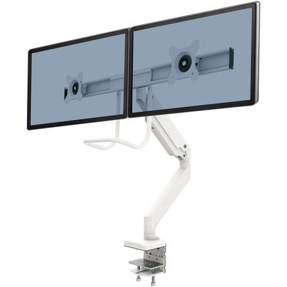Fellowes® Monitorschwenkarm EppaT Crossbar 2 x 8kg Metall weiß