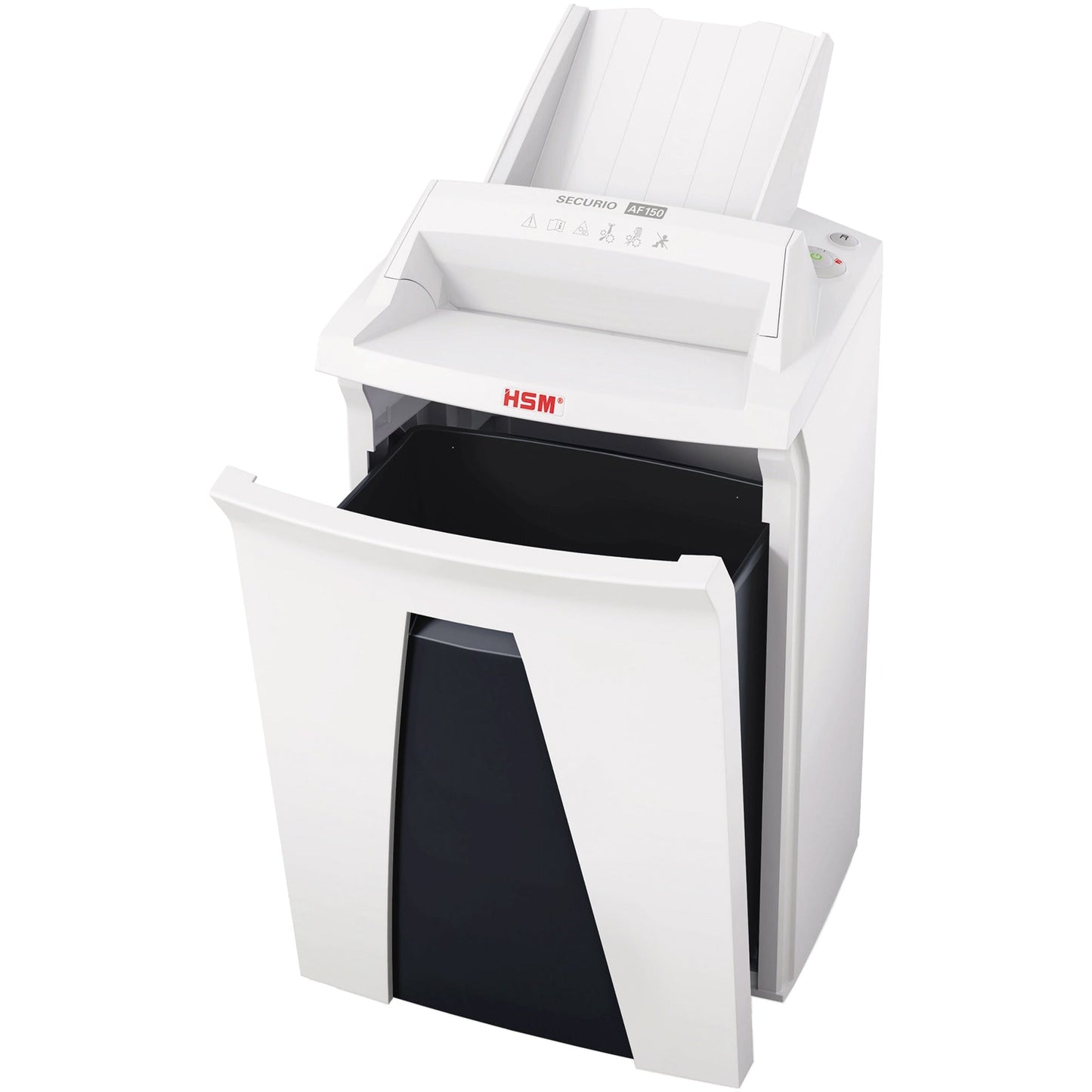 HSM® Aktenvernichter SECURIO AF150 P-4 Papier, Heftklammern, Büroklammern, Kreditkarten, CDs/DVDs Partikelschnitt 12 Bl. manuell, 150 Bl. automatisch weiß