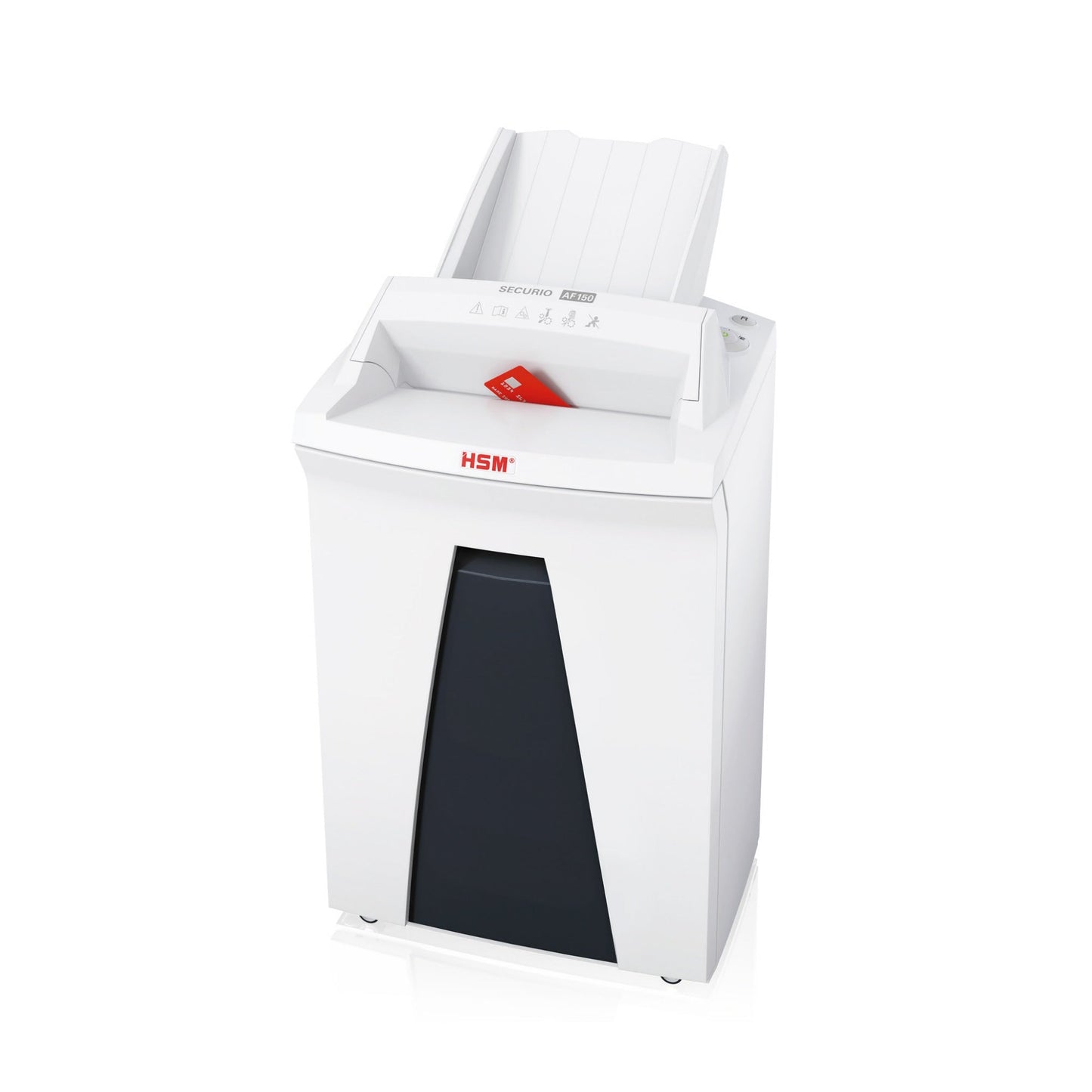 HSM® Aktenvernichter SECURIO AF150 P-4 Papier, Heftklammern, Büroklammern, Kreditkarten, CDs/DVDs Partikelschnitt 12 Bl. manuell, 150 Bl. automatisch weiß