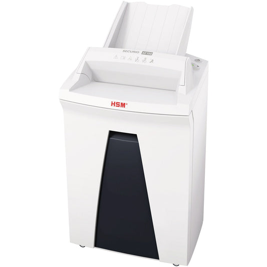 HSM® Aktenvernichter SECURIO AF150 P-5 Papier, Heftklammern, Büroklammern, Kreditkarten Partikelschnitt 9 Bl. manuell, 150 Bl. automatisch weiß